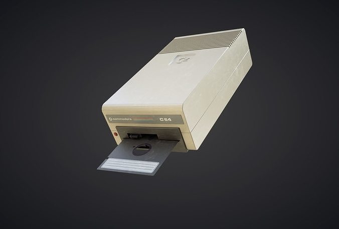 C64 Floppy Disk Low-poly 3D model