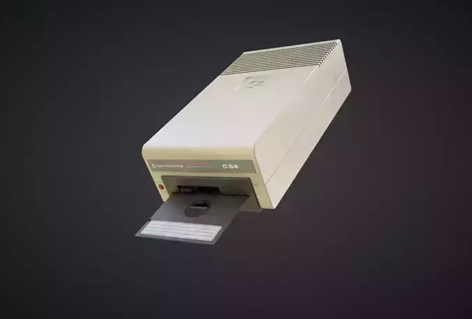 C64 Floppy Disk Low-poly 3D model