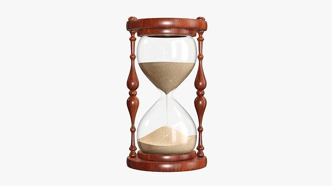 Hourglass sandglass egg sand timer clock 03 3D model
