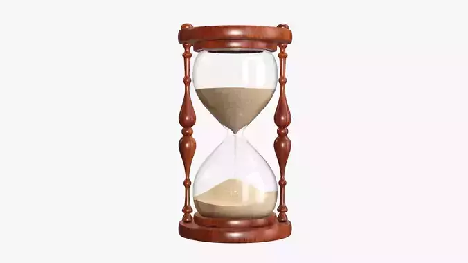 Hourglass sandglass egg sand timer clock 03 3D model