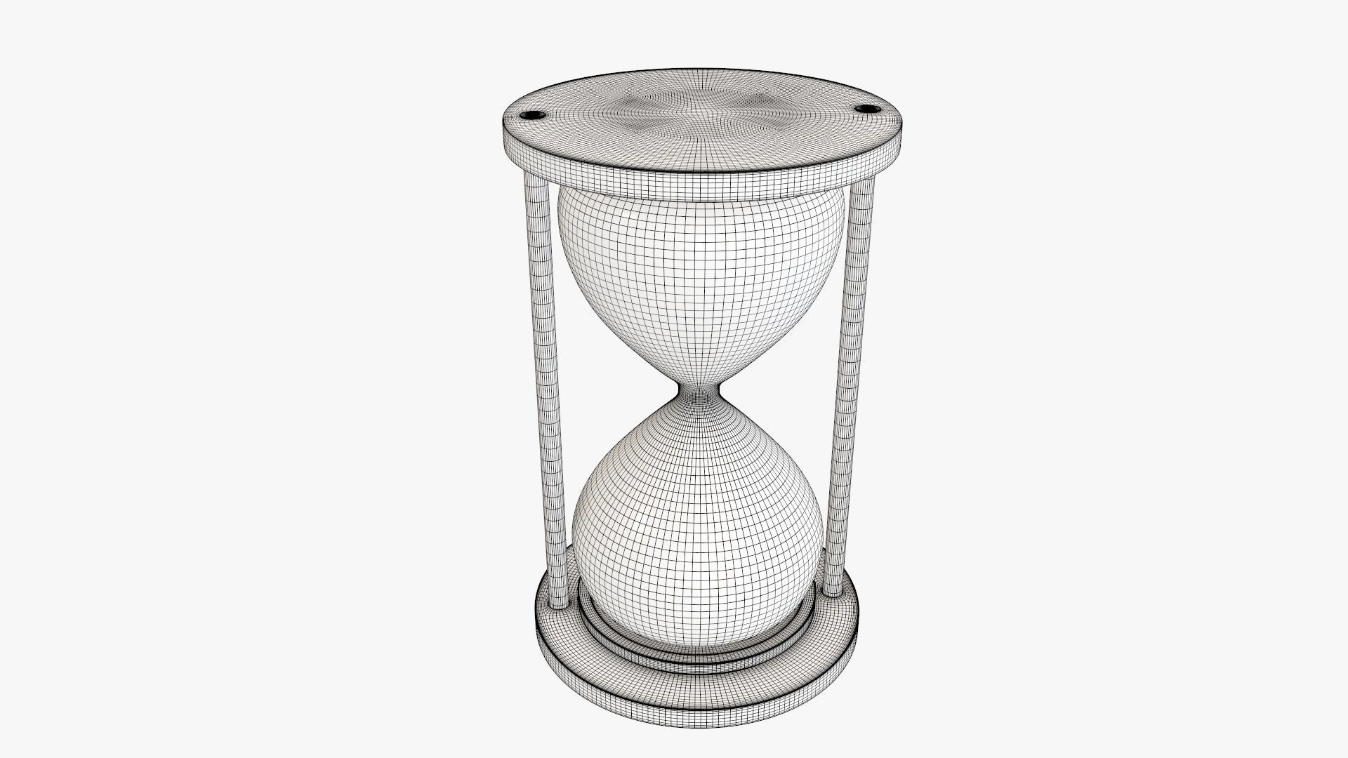 Hourglass sandglass egg sand timer clock 04 3D model_6