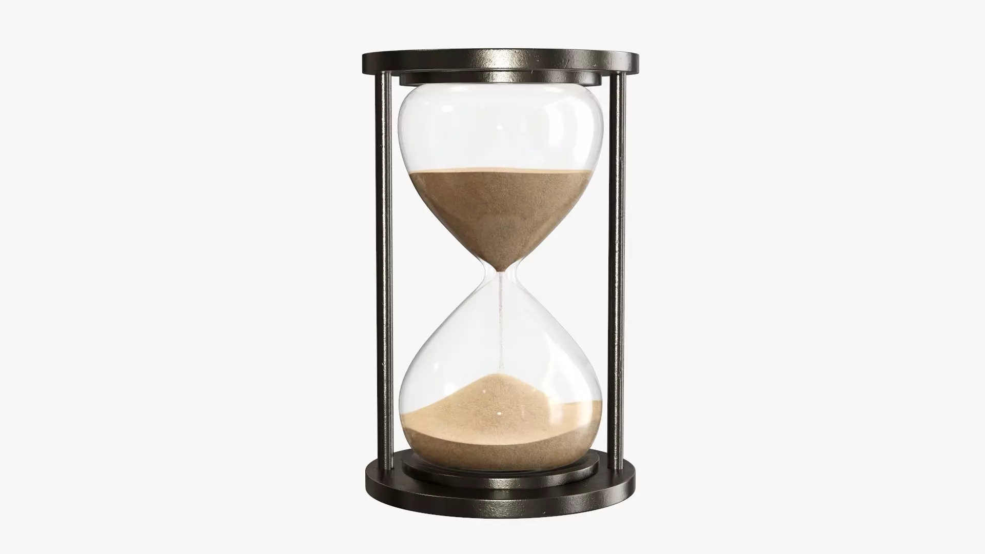 Hourglass sandglass egg sand timer clock 04 3D model_0