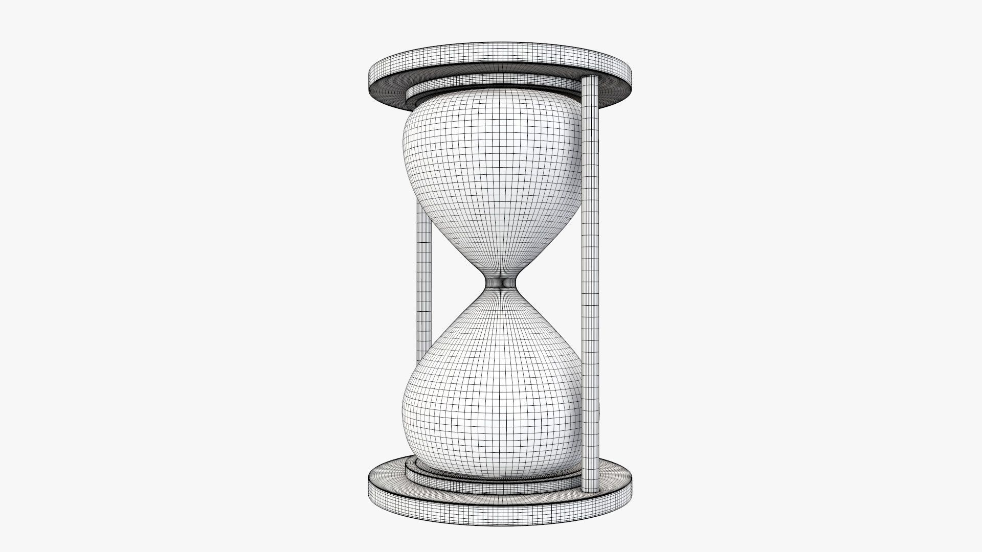 Hourglass sandglass egg sand timer clock 04 3D model_5