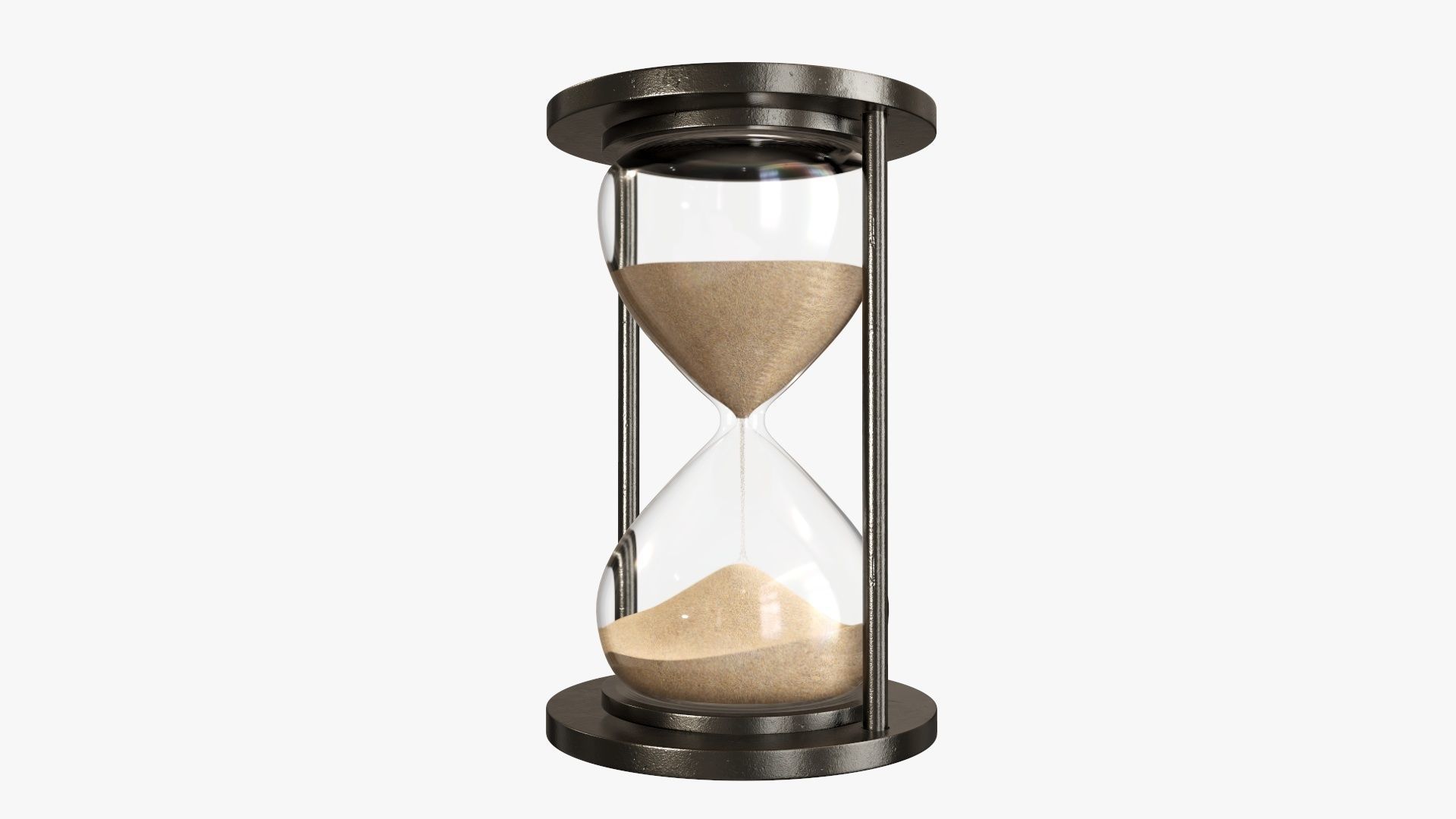 Hourglass sandglass egg sand timer clock 04 3D model_1