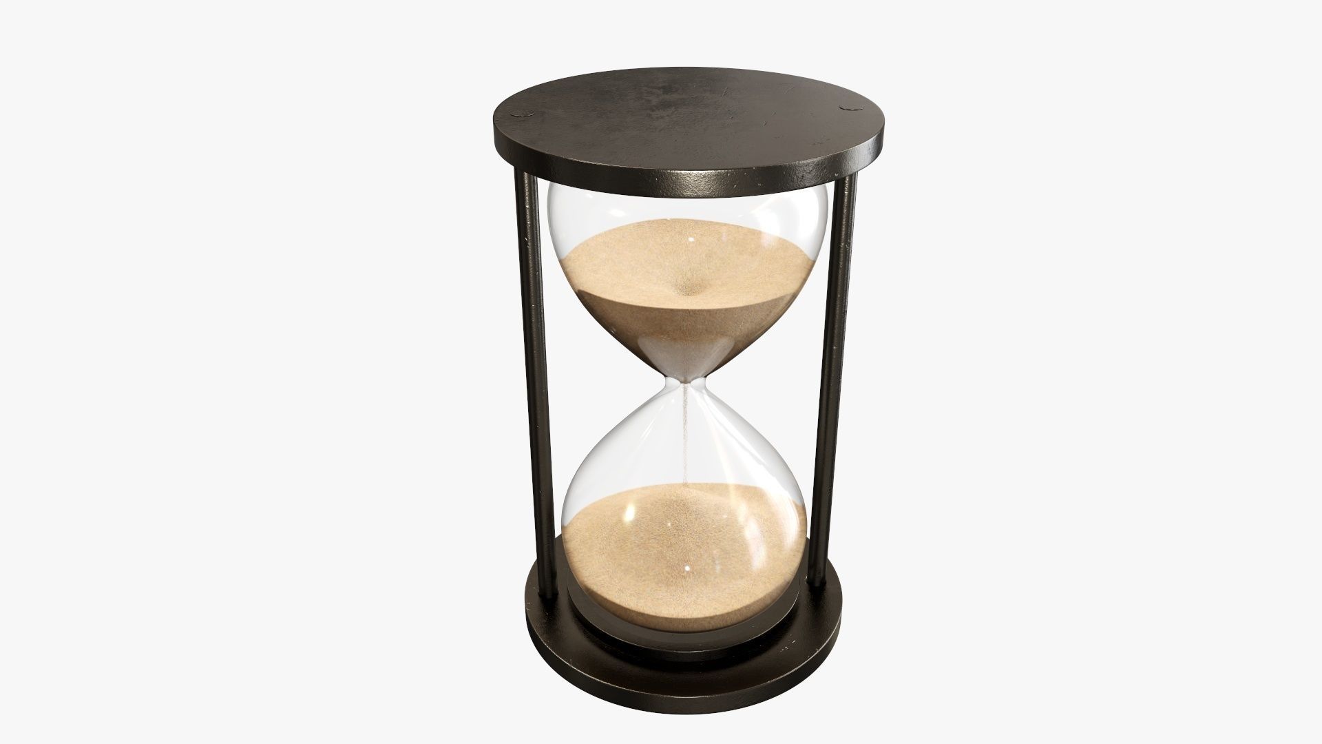 Hourglass sandglass egg sand timer clock 04 3D model_2