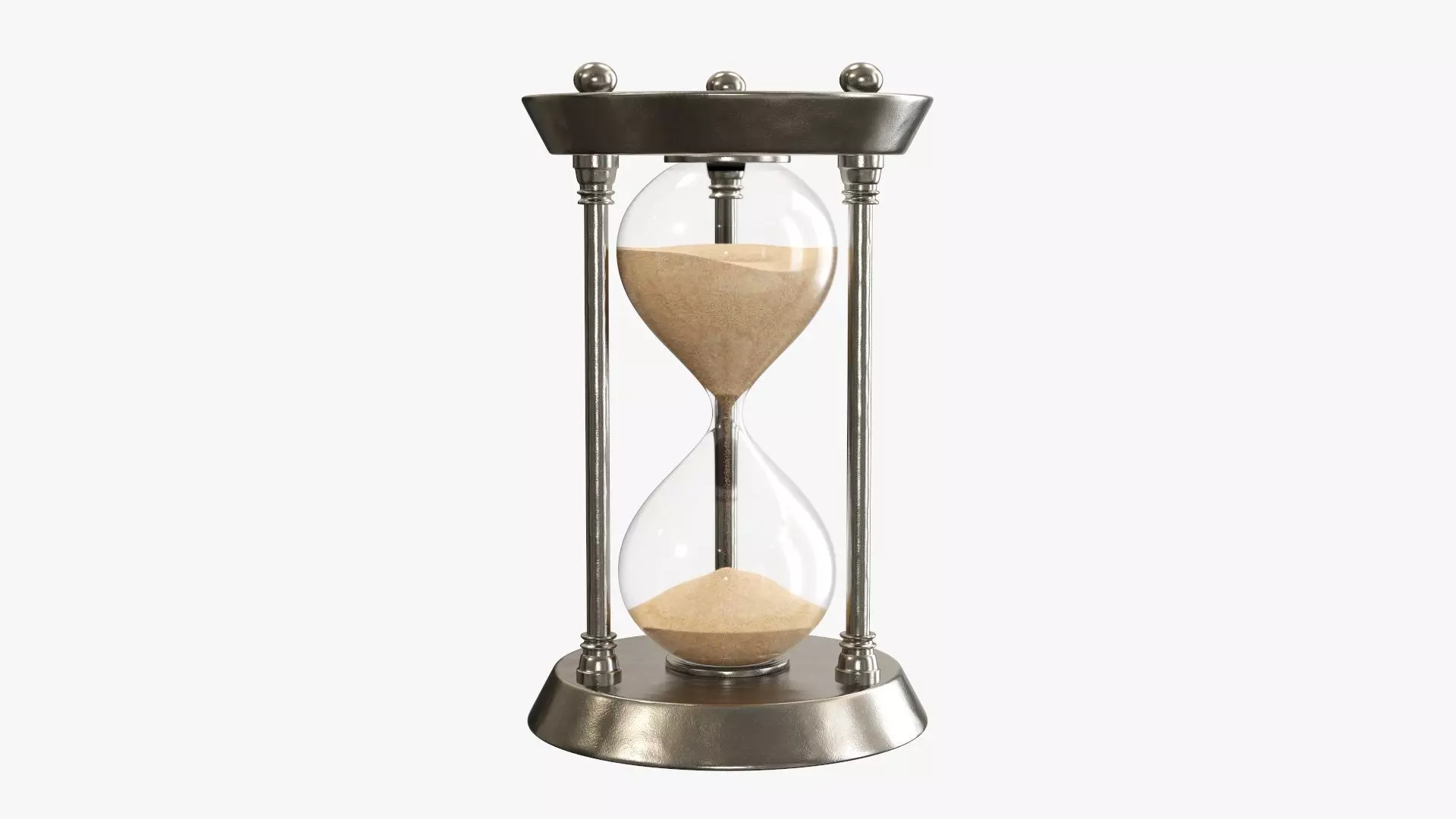 Hourglass sandglass egg sand timer clock 05 3D model_0