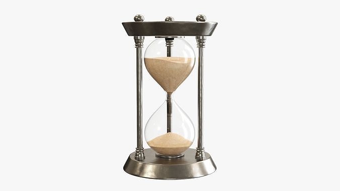 Hourglass sandglass egg sand timer clock 05 3D model
