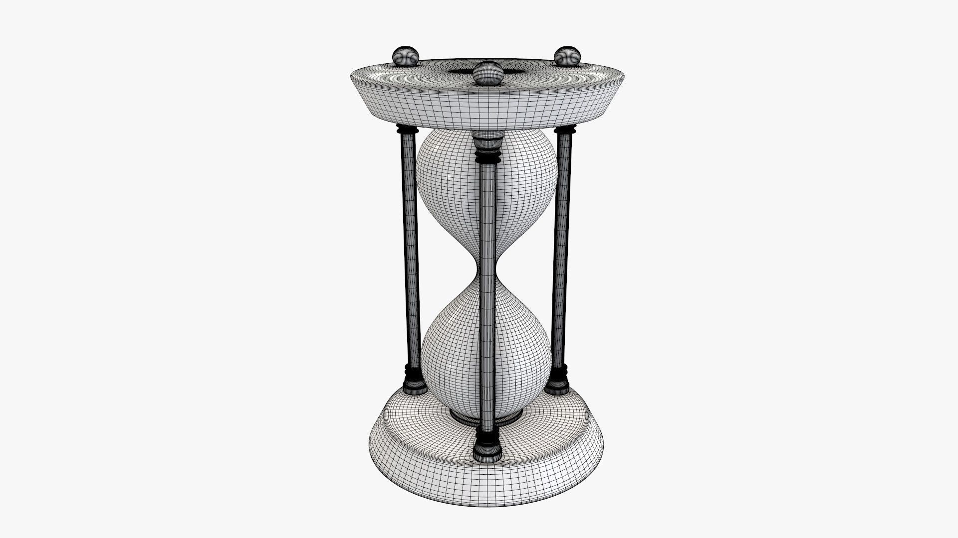 Hourglass sandglass egg sand timer clock 05 3D model_6