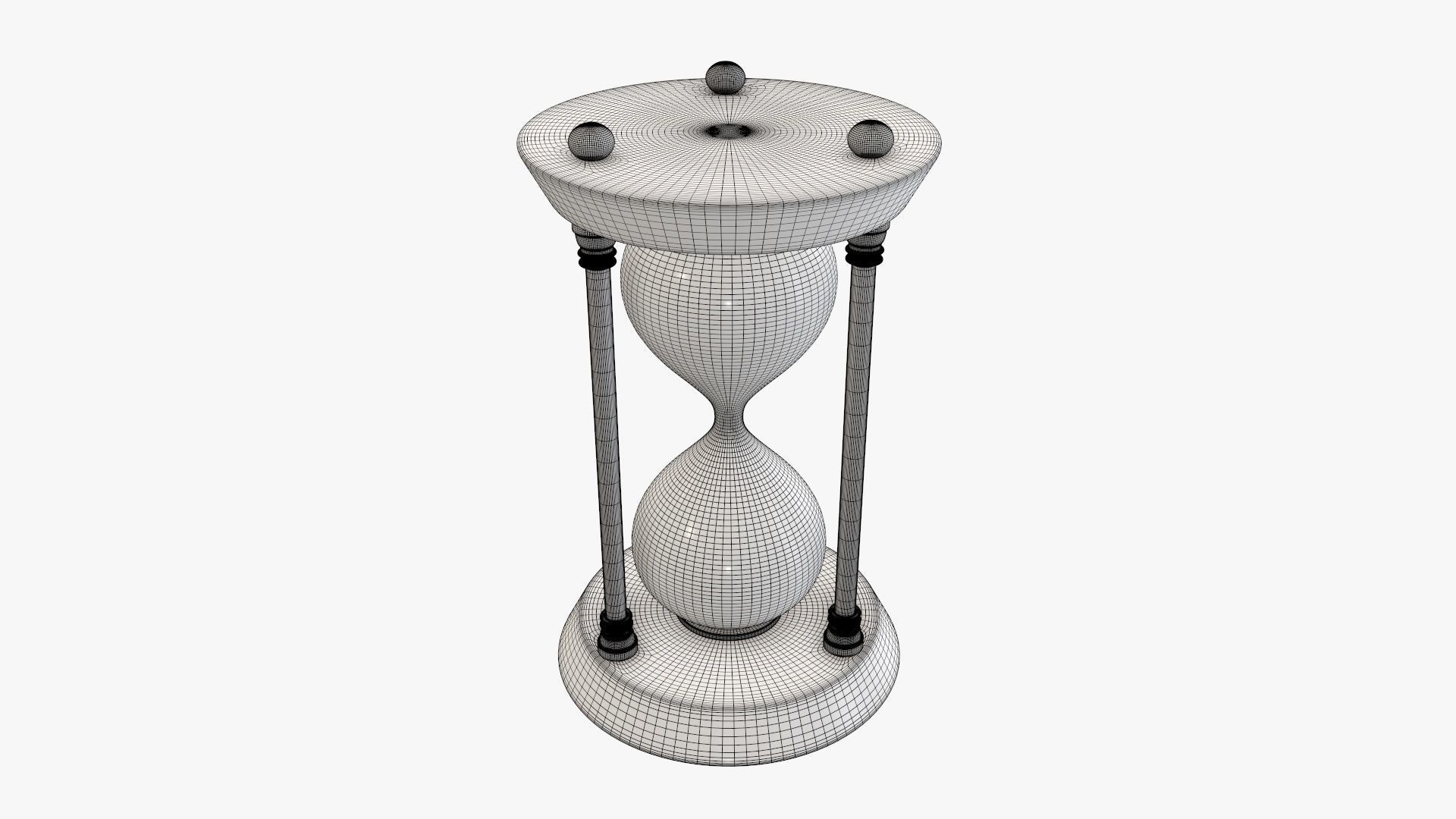 Hourglass sandglass egg sand timer clock 05 3D model_5