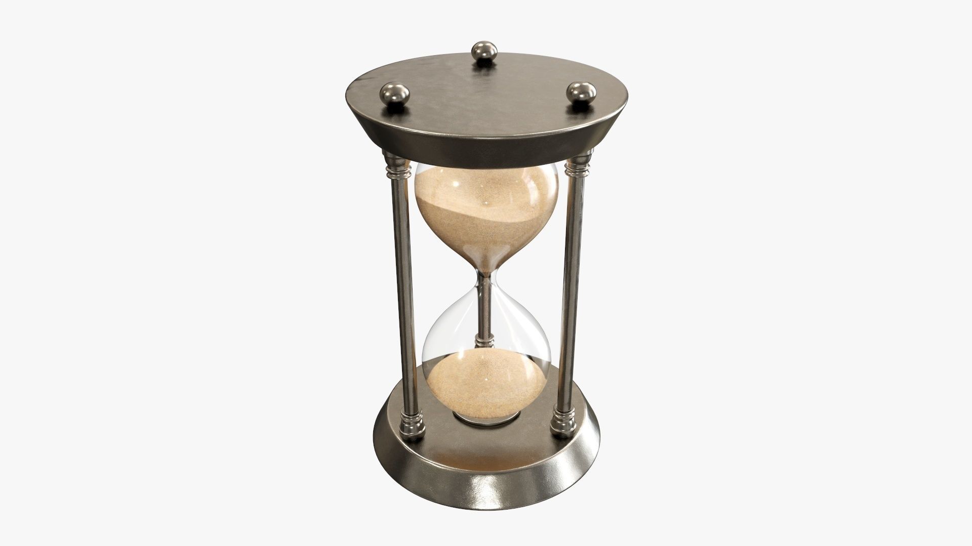 Hourglass sandglass egg sand timer clock 05 3D model_1