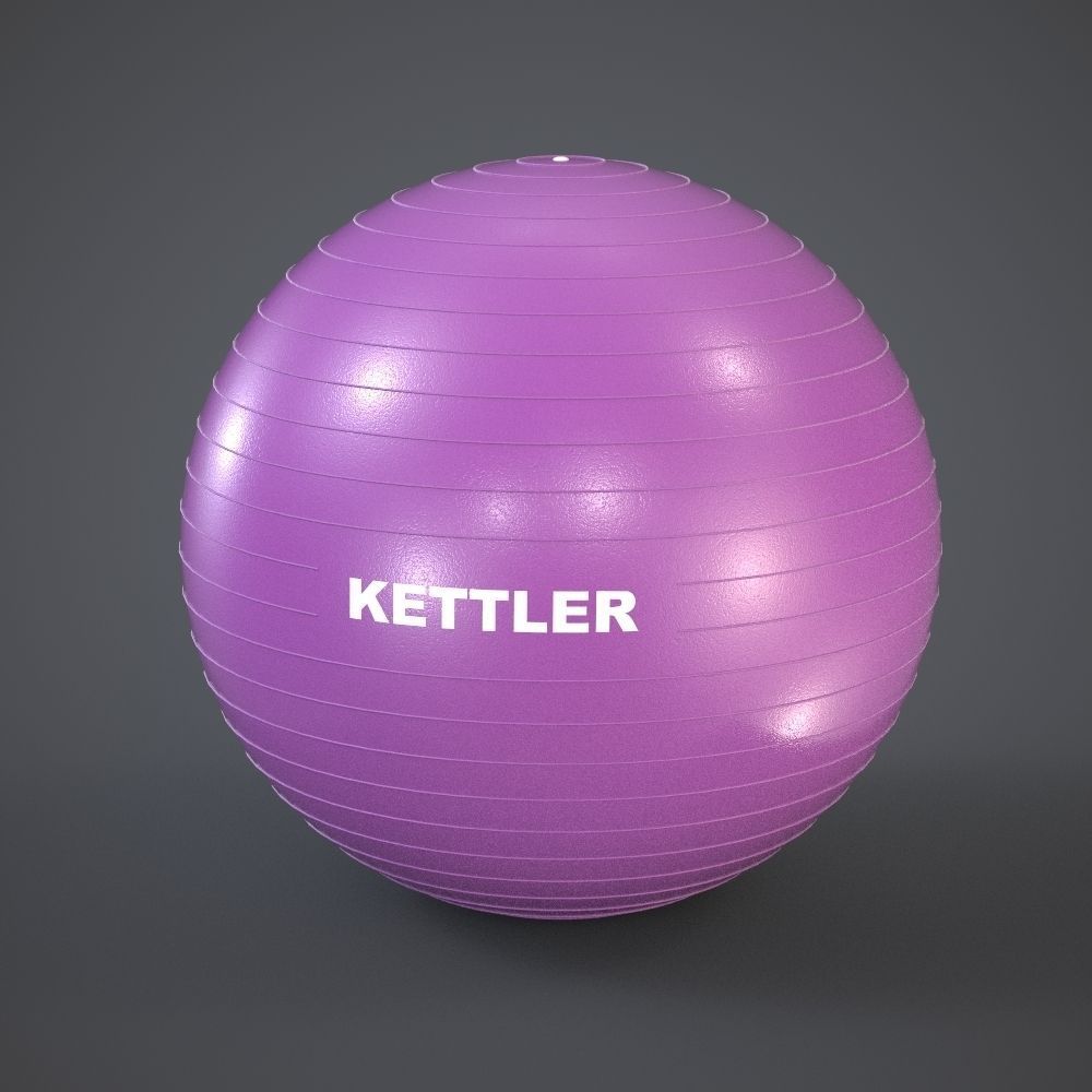 Exercise Ball Low-poly 3D model_1
