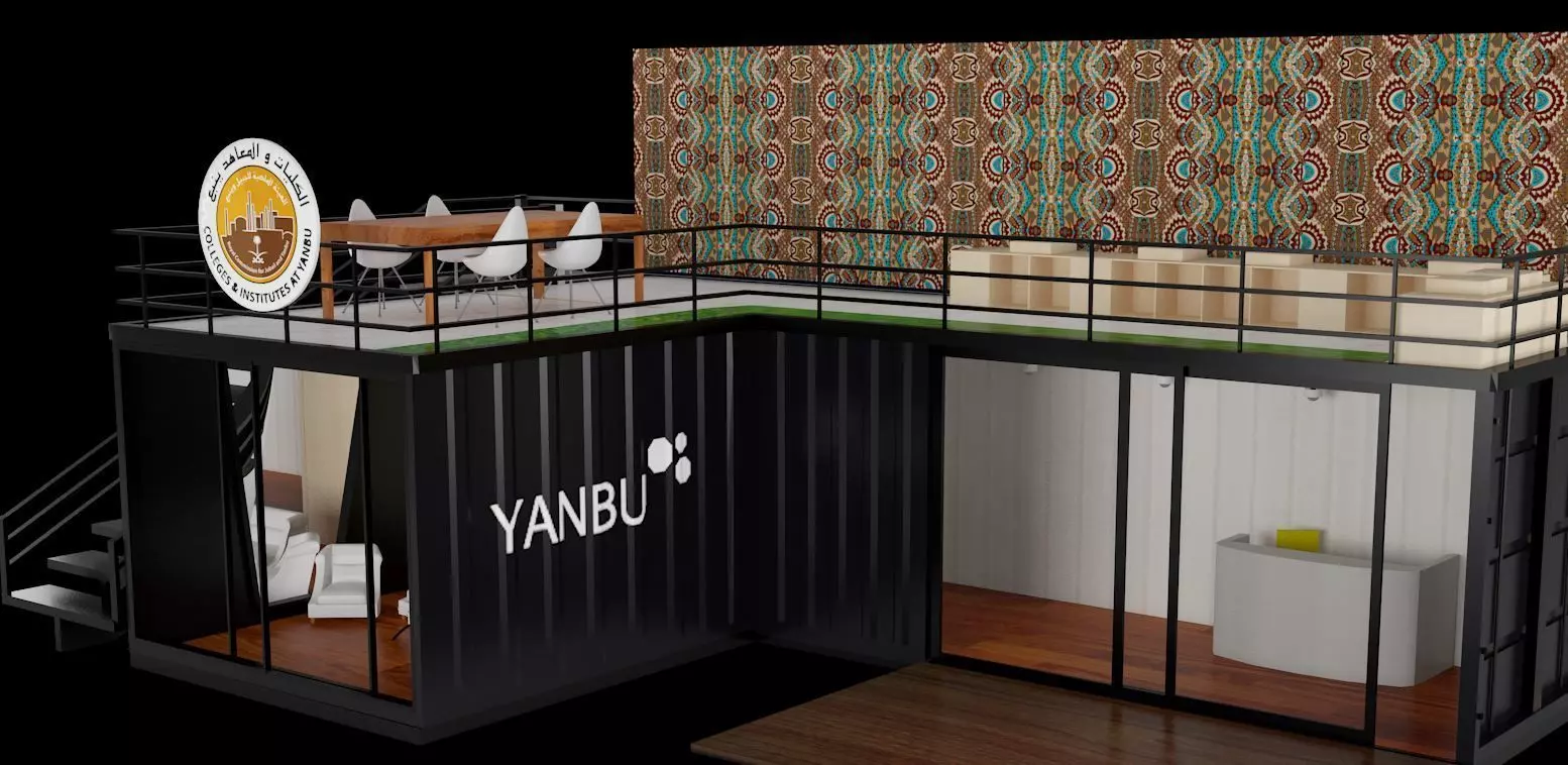 container made into restaurant 3D model | CGTrader