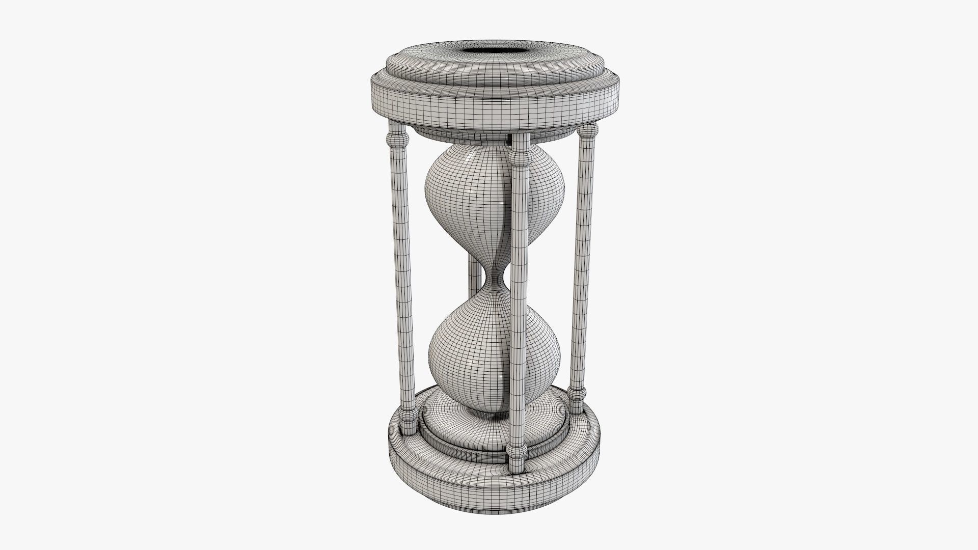 Hourglass sandglass egg sand timer clock 06 3D model_5