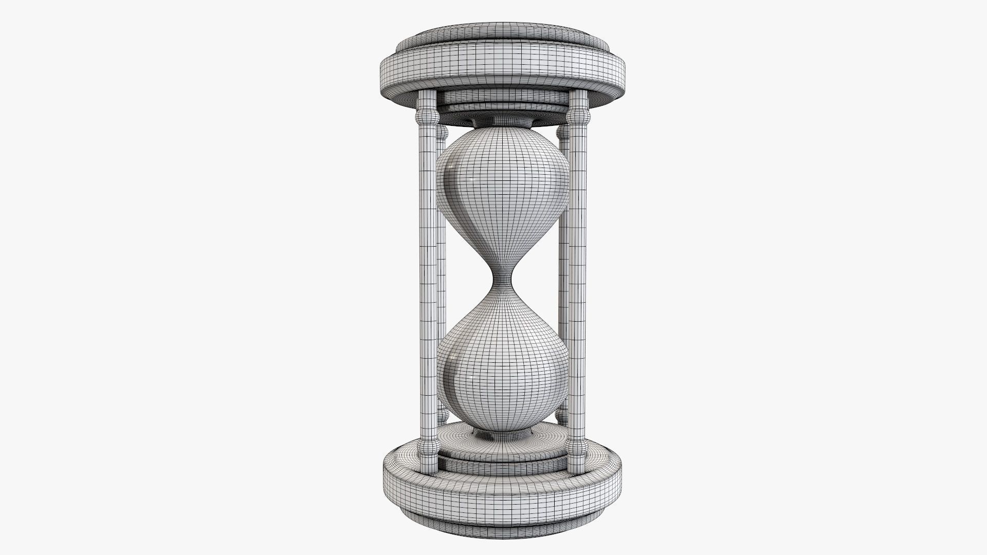 Hourglass sandglass egg sand timer clock 06 3D model_6