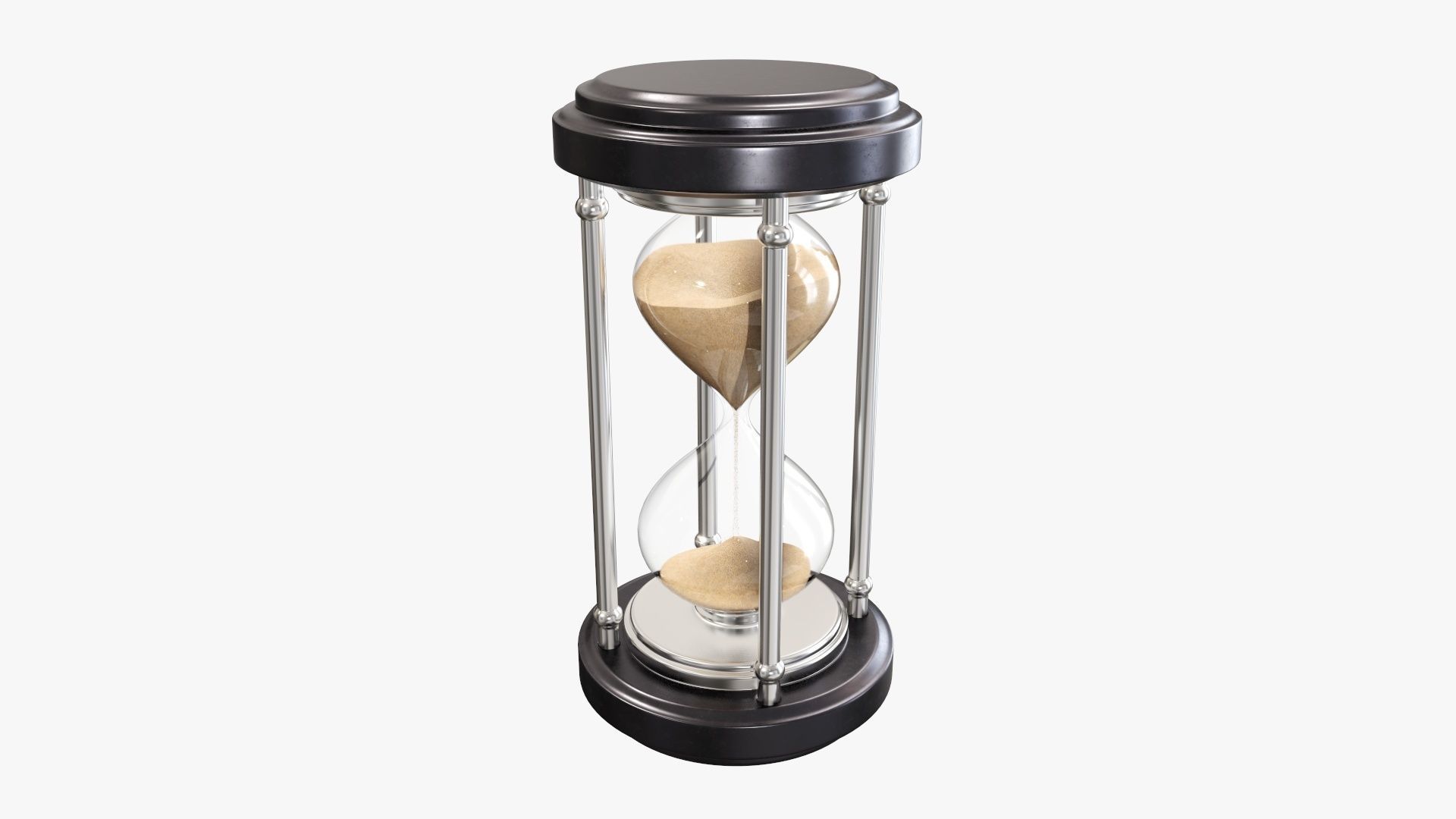 Hourglass sandglass egg sand timer clock 06 3D model_1