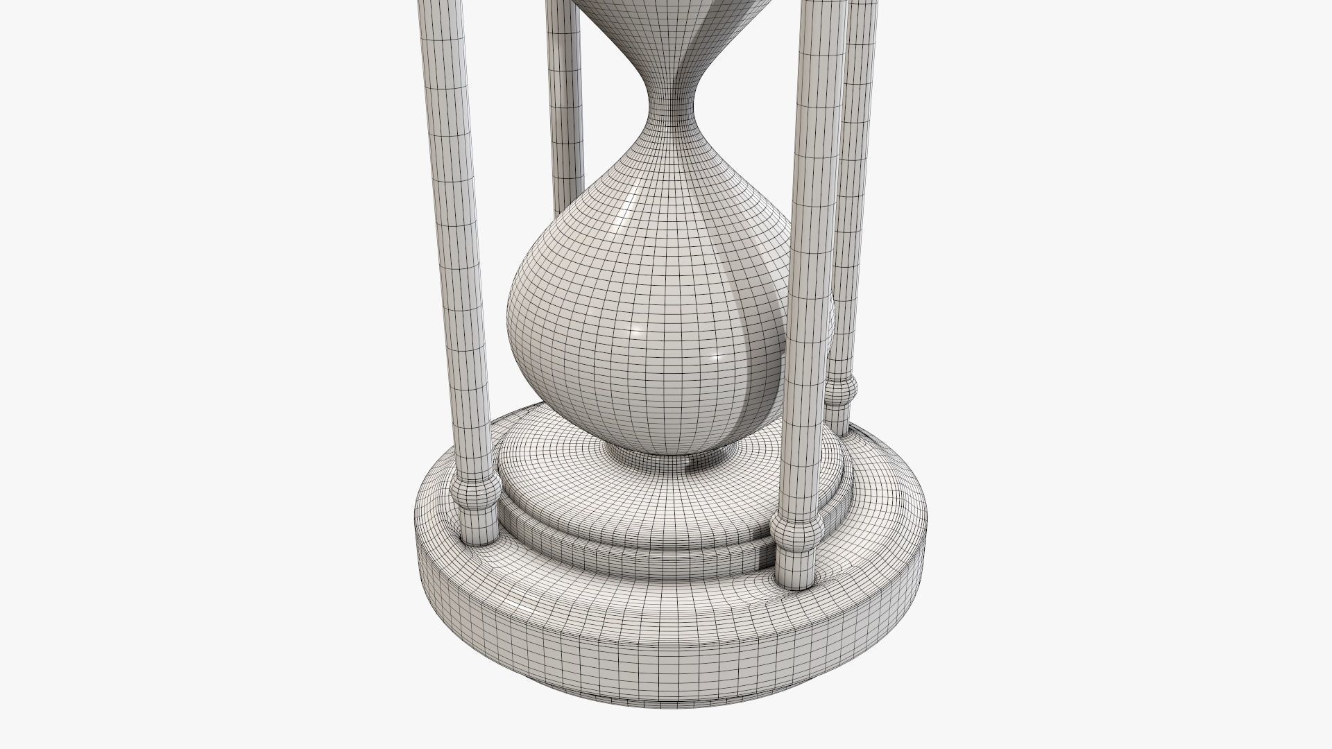 Hourglass sandglass egg sand timer clock 06 3D model_7