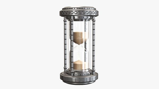 Hourglass sandglass egg sand timer clock 07 3D model