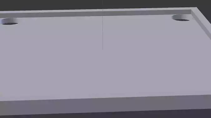 Carrom board Low-poly 3D model