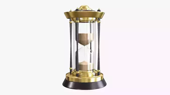 Hourglass sandglass egg sand timer clock 08 3D model