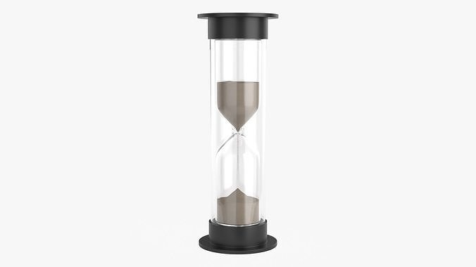 Hourglass sandglass egg sand timer cylindrical shape small 3D model