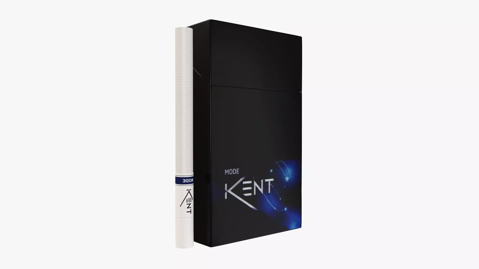 Mode cigarettes KENT slim compact pack closed 3D model_0
