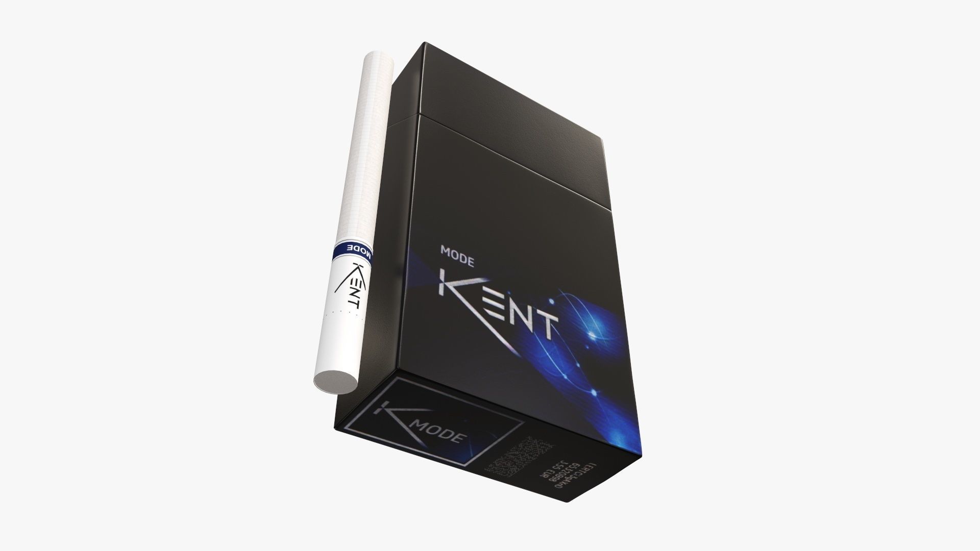 Mode cigarettes KENT slim compact pack closed 3D model_3