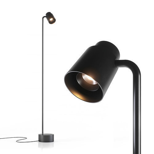 Reel floor lamp 3D model