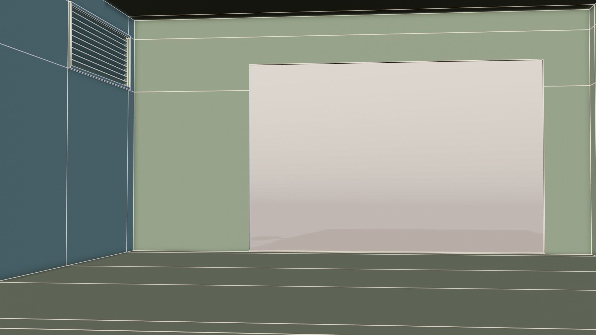 Cyberpunk Garage Building Low-poly 3D model_34