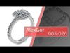 Elegant Cushion Halo Diamond Engagement  Ring 3D Print Model 3D print model_1