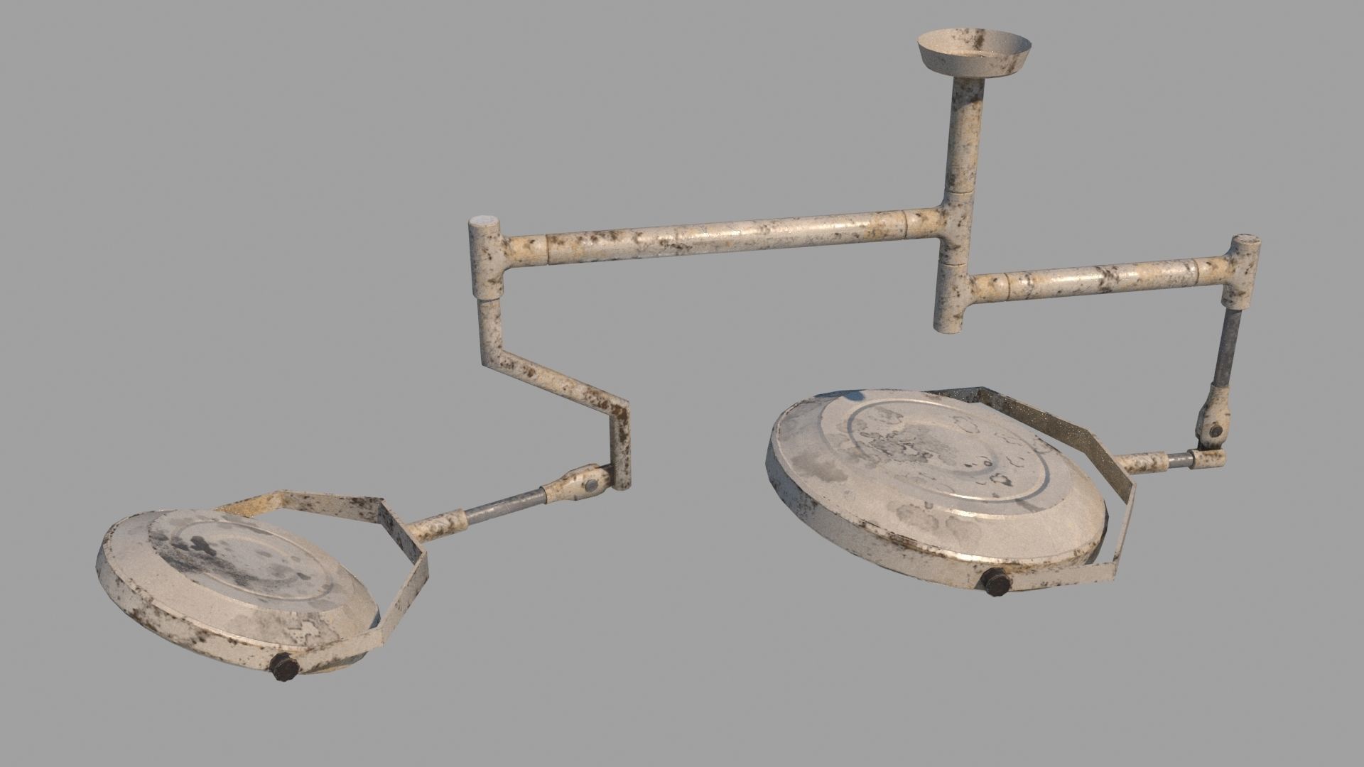 Surgical lighting Low-poly 3D model_4