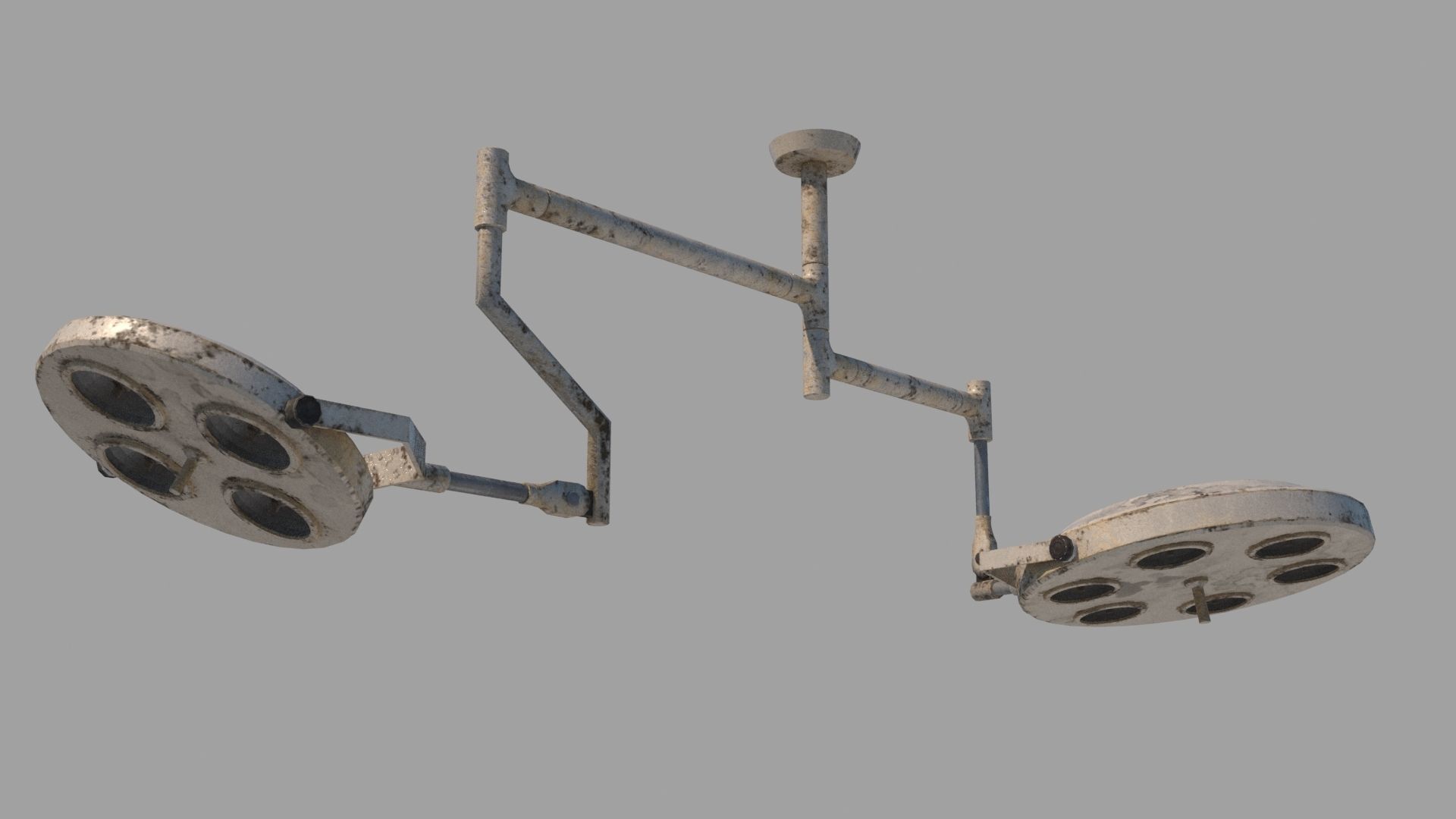 Surgical lighting Low-poly 3D model_1