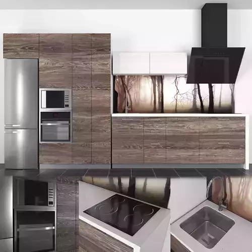 Kitchen set 003 3D model