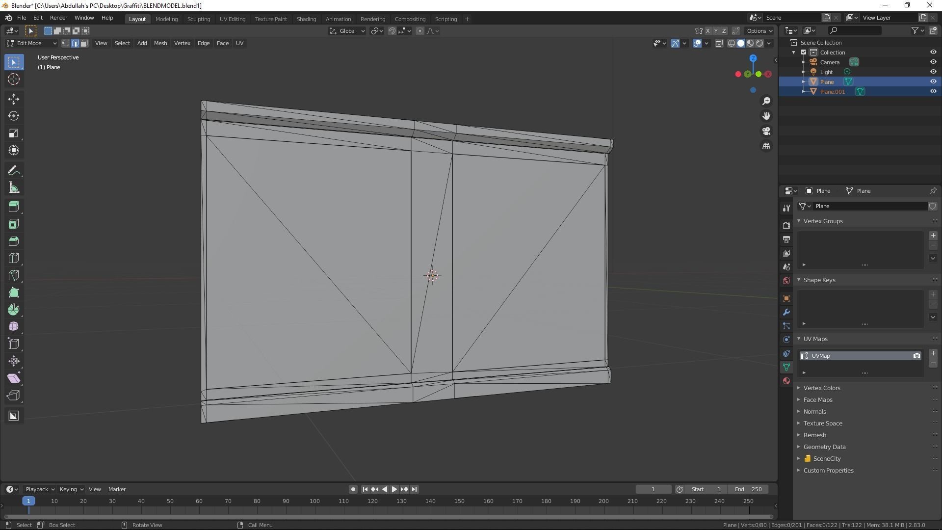 Electrical Box Graffiti Dirty Texture Low-poly 3D model_20