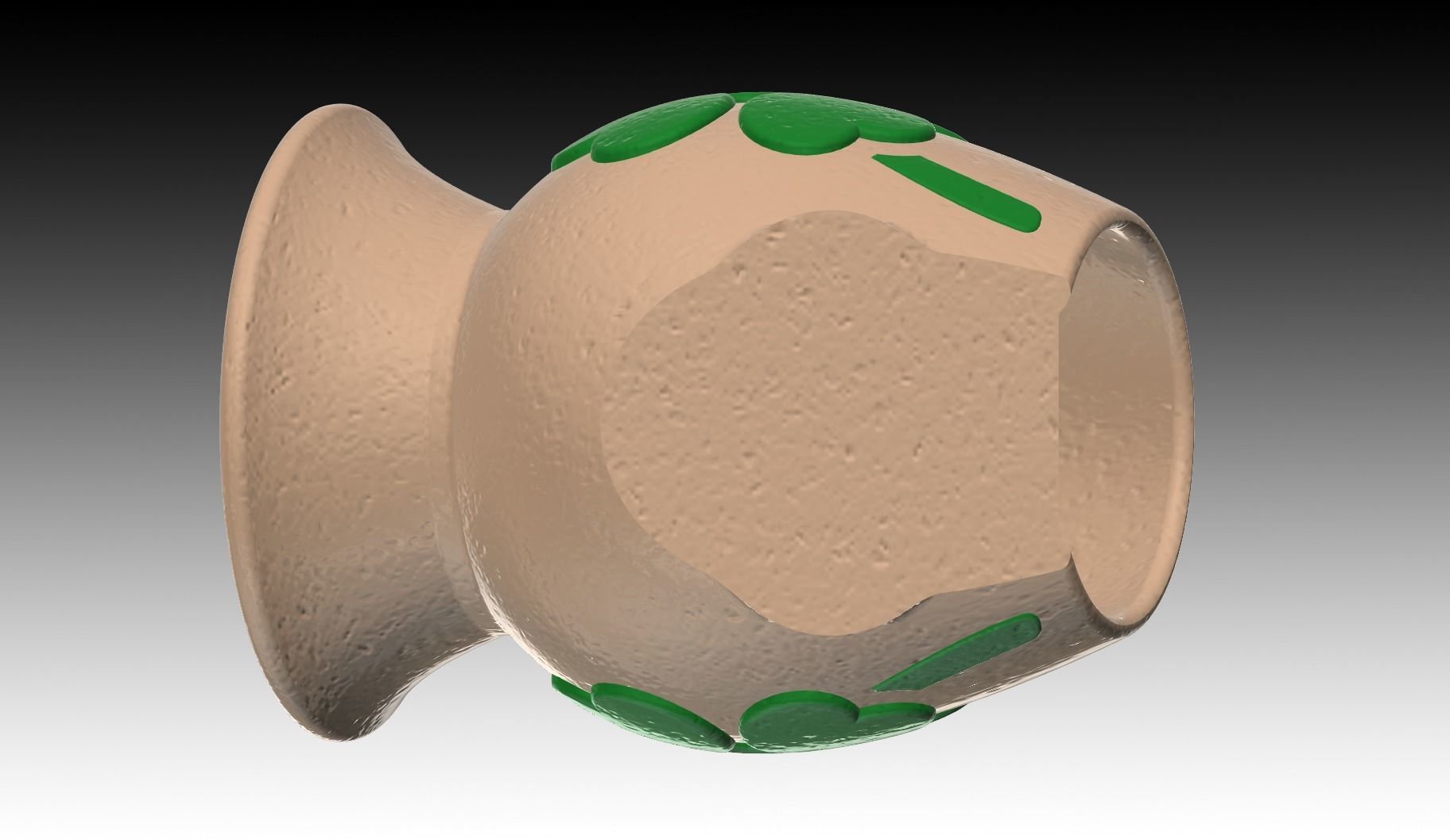 Aquarium-ornaments Octopus-pot -Four leaf clover- Free 3D print model_3