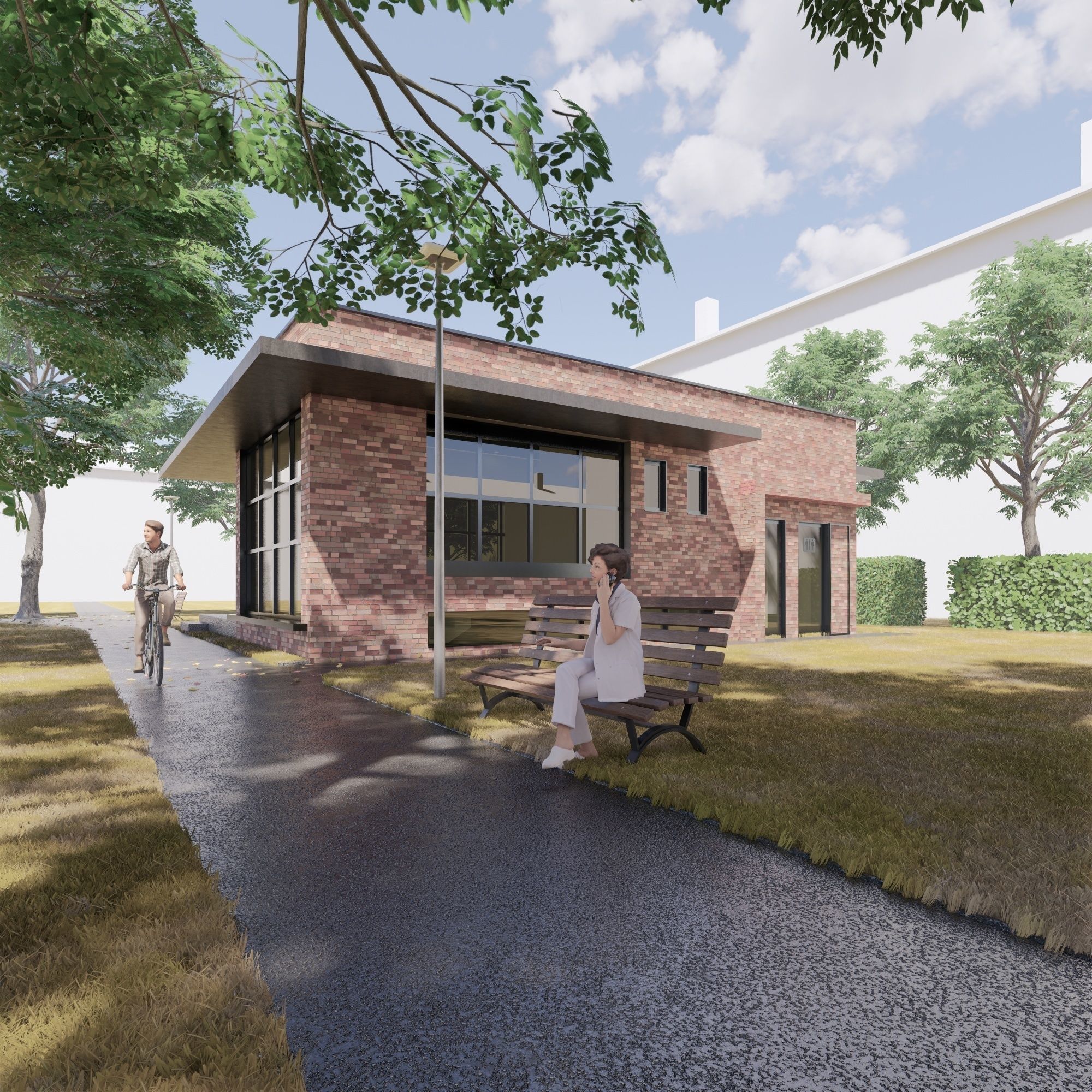 Coffee Shop 1 Low-poly 3D model_3