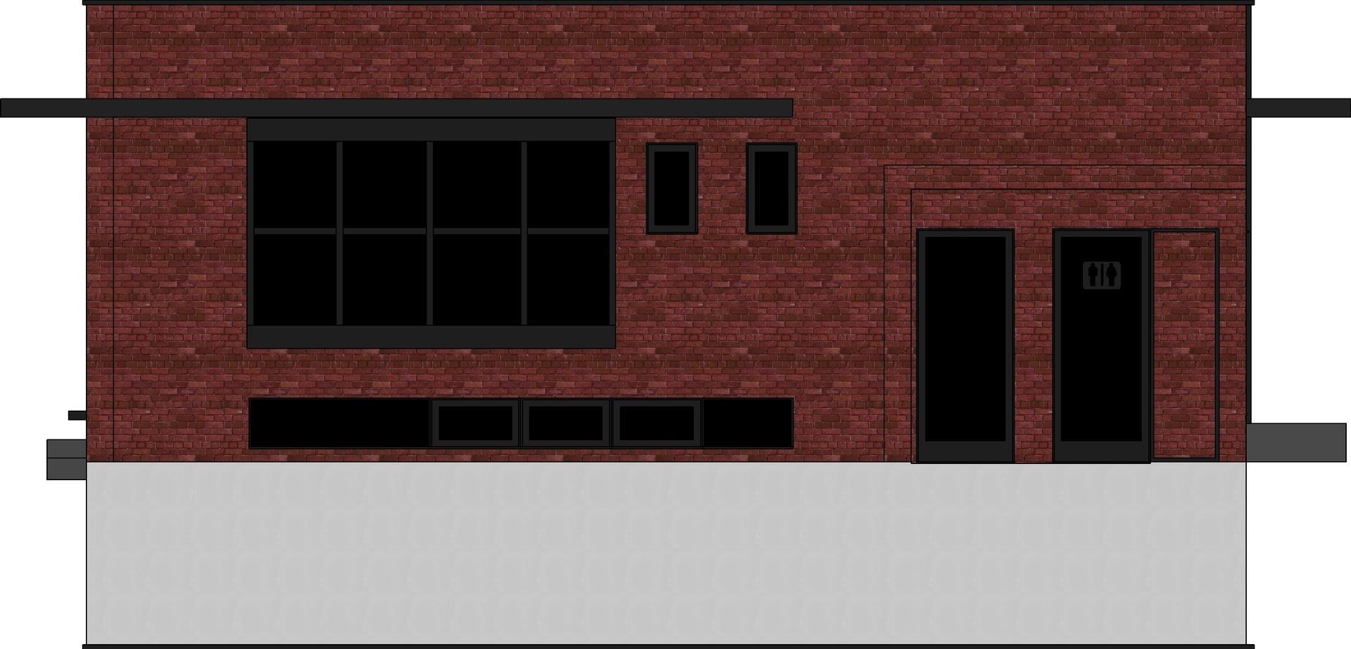 Coffee Shop 1 Low-poly 3D model_7