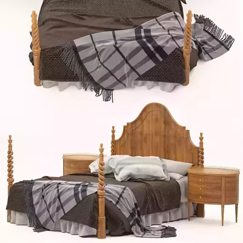 Bed Alfonso marina with bedside tables