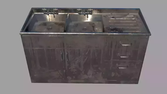 Abandoned Medical Washbasin