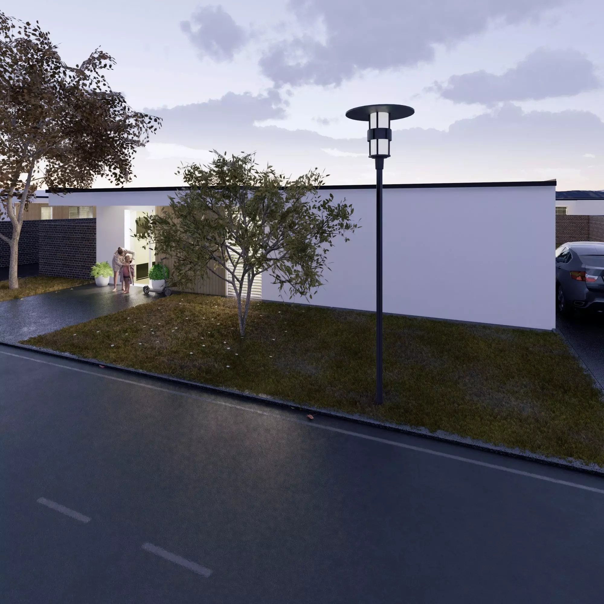 Family House 2 3D model_0