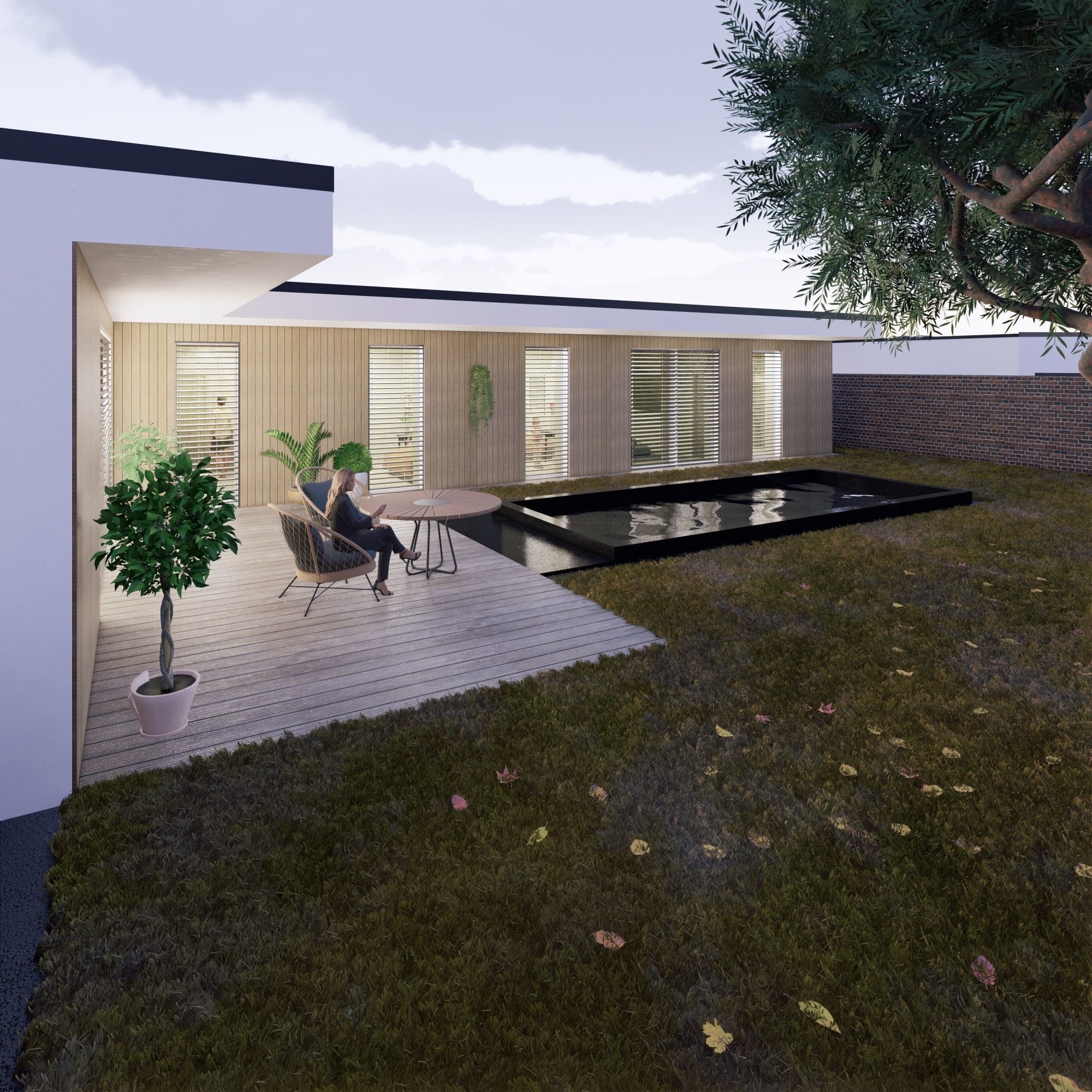Family House 2 3D model_2