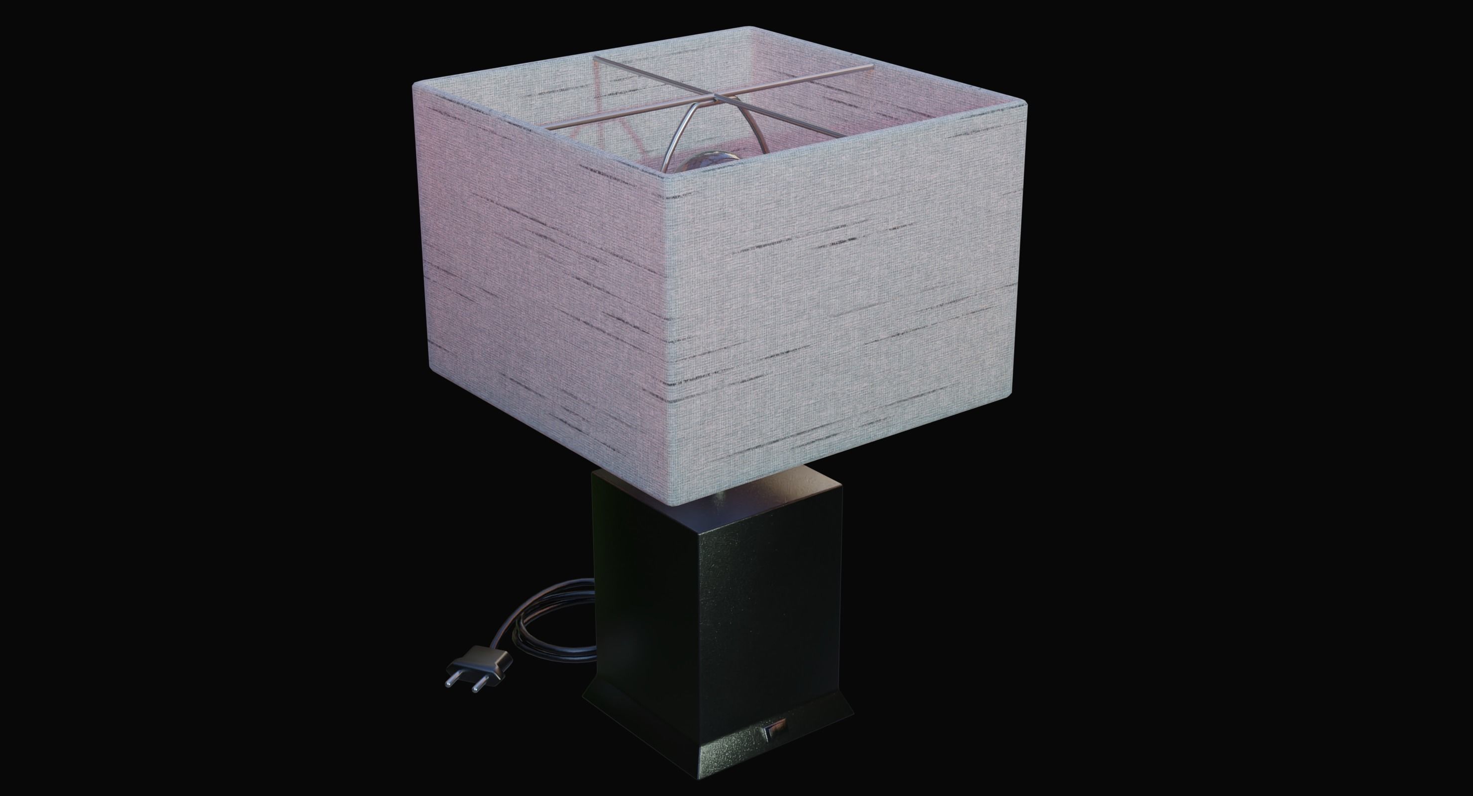 Modern Lamp 3D model_1