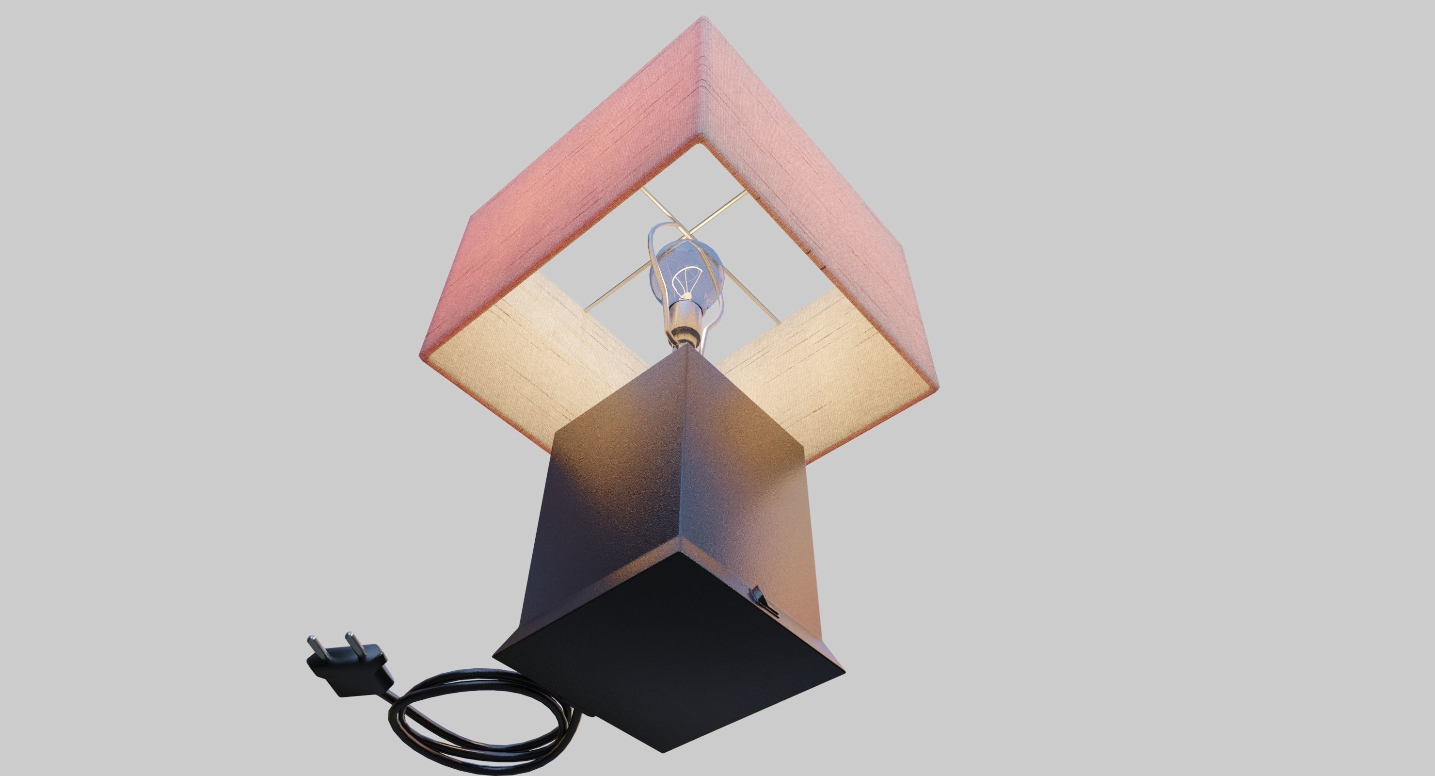 Modern Lamp 3D model_7
