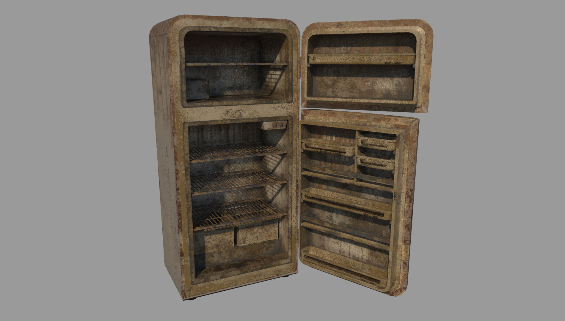 Horror Pathologist Room Set Low-poly 3D model_9