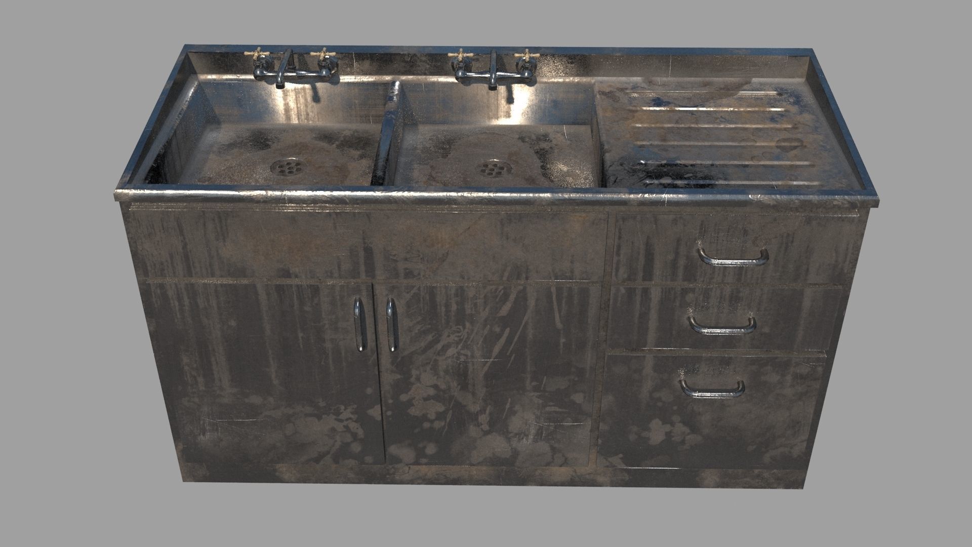 Horror Pathologist Room Set Low-poly 3D model_17