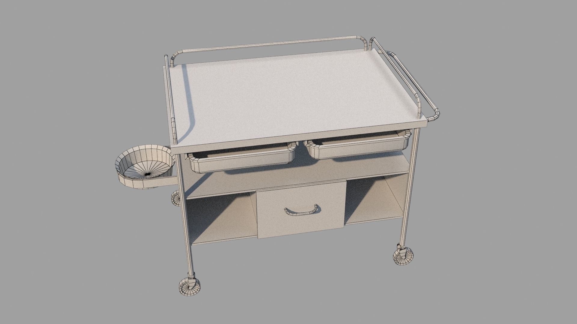 Horror Pathologist Room Set Low-poly 3D model_15