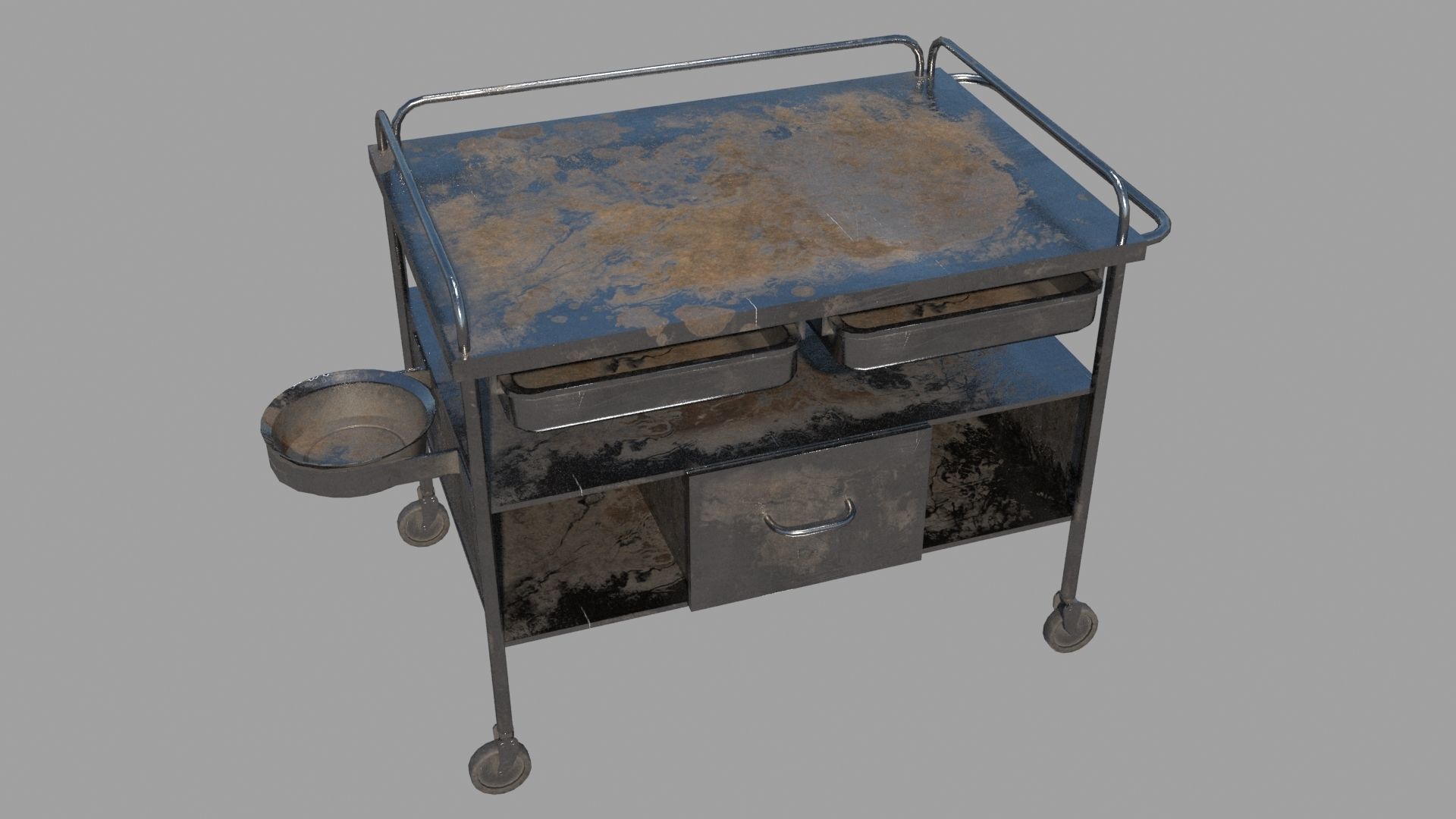 Horror Pathologist Room Set Low-poly 3D model_14