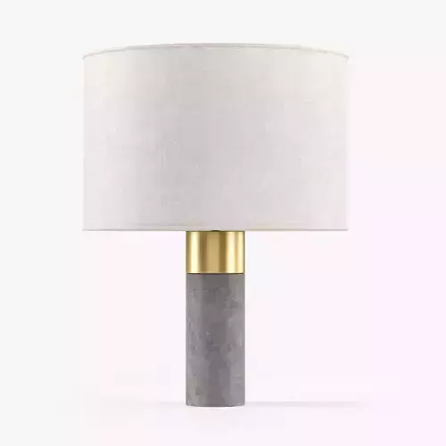 Bianco Cement Table Lamp -Lampara Sobremesa Cemento 3D model