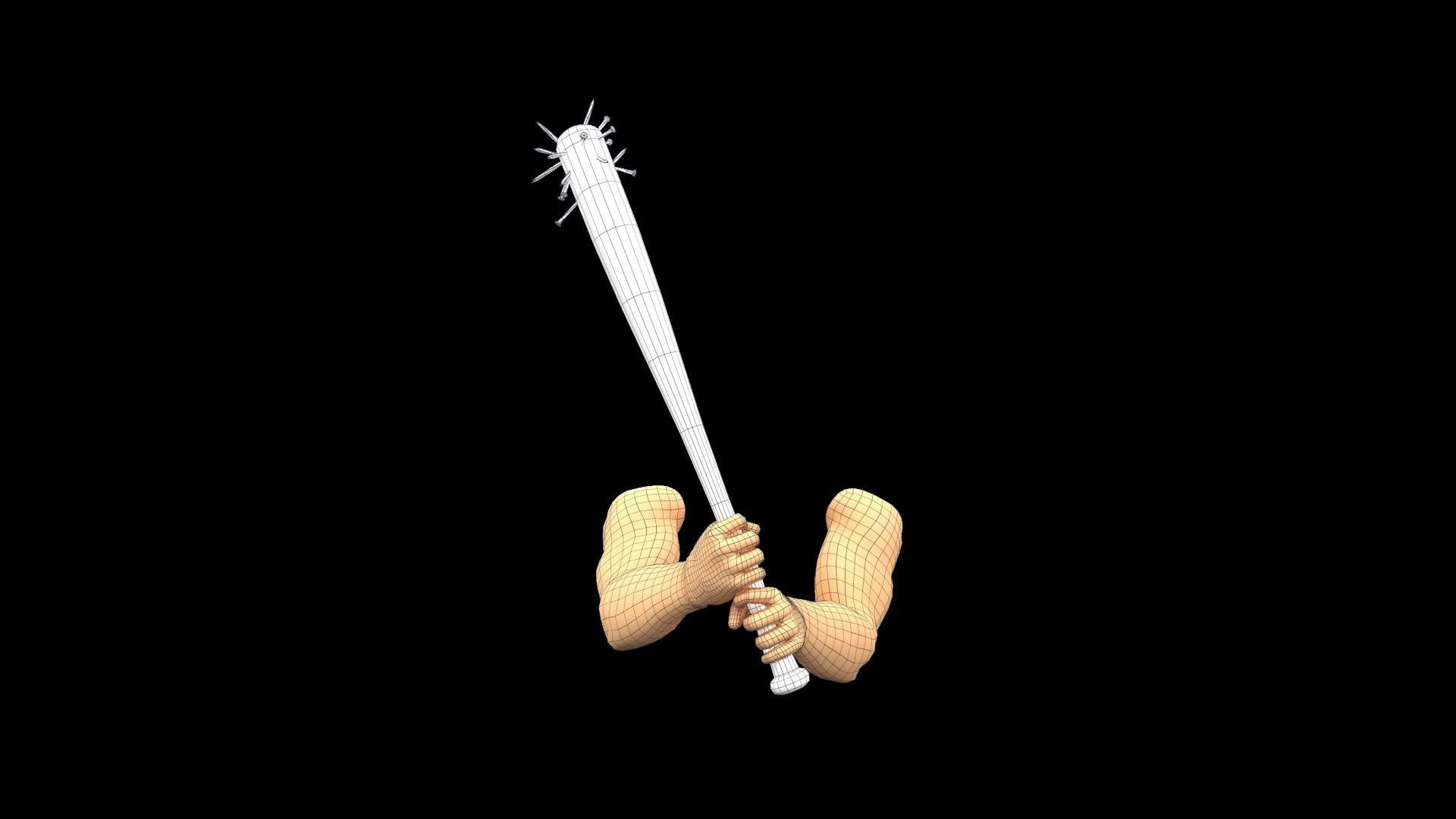 First person shooter hands with different set of animations  Low-poly 3D model_8