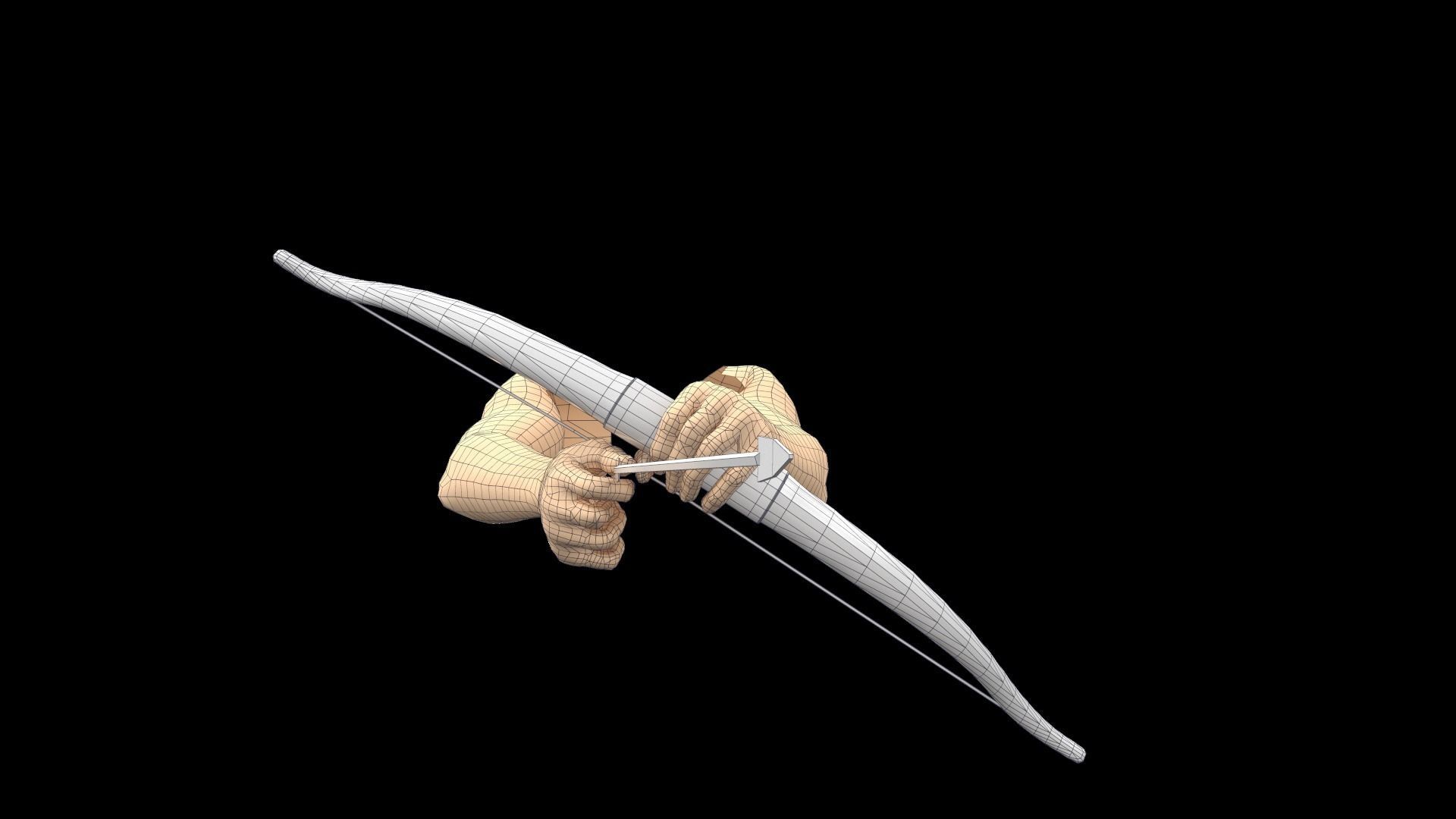 First person shooter hands with different set of animations  Low-poly 3D model_19