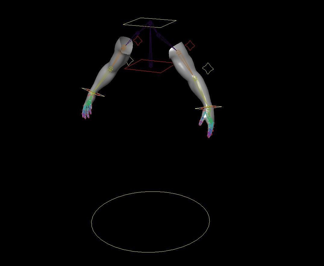 First person shooter hands with different set of animations  Low-poly 3D model_1